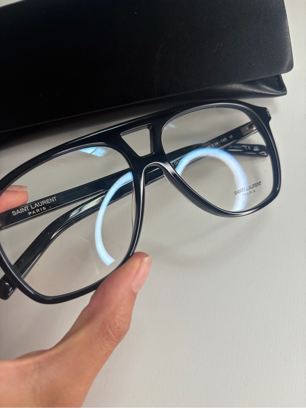Saint Laurent Black Optical Glasses with Case - Picture 4 of 10